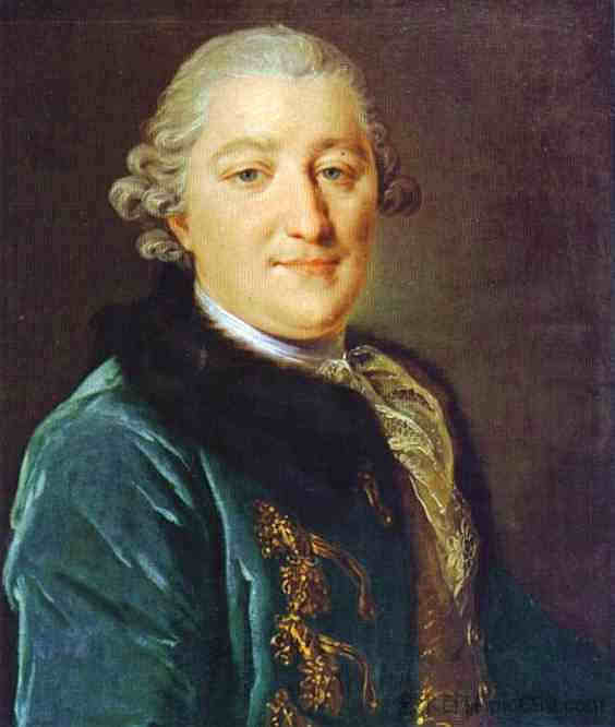 I.G.奥尔洛夫伯爵的肖像 Portrait of Count I.G.Orlov (c.1762 - c.1765)，费奥多尔·罗科托夫