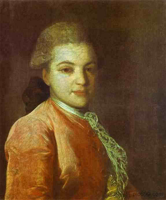 伊拉里昂·伊万诺维奇·沃龙佐夫伯爵的肖像 Portrait of Count Illarion Ivanovich Vorontsov (c.1770)，费奥多尔·罗科托夫