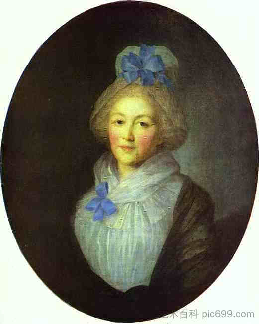 A.A.多尔戈鲁卡娅公主的肖像 Portrait of Princess A.A.Dolgorukaya (c.1790)，费奥多尔·罗科托夫