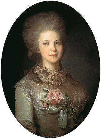 瓦尔瓦拉·尼古拉耶夫娜·苏罗夫切娃的肖像 Portrait of Varvara Nikolaevna Surovceva (c.1780)，费奥多尔·罗科托夫