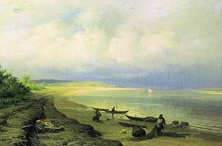 风暴后的伏尔加河岸 Bank of the Volga after the Storm (1871)，费奥多尔·瓦西里耶夫