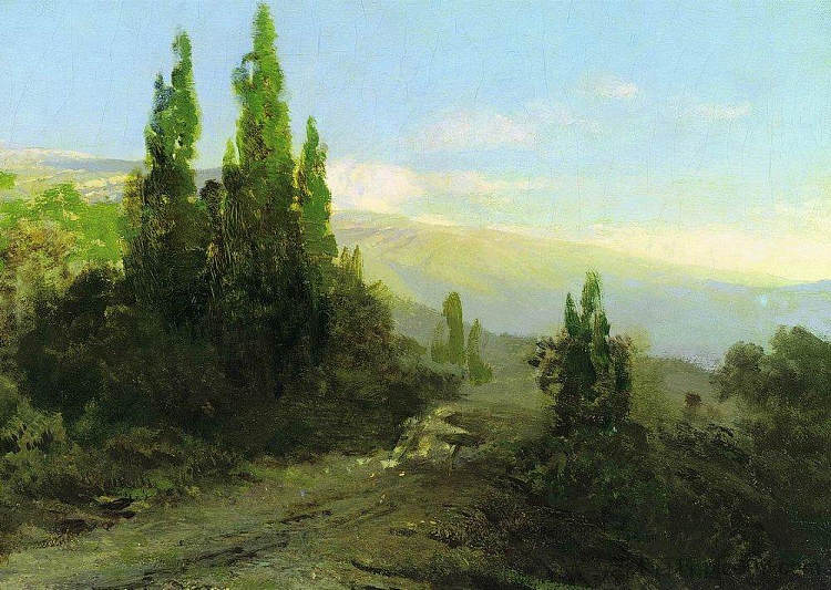 克里米亚之夜 Evening in the Crimea (1871 - 1873)，费奥多尔·瓦西里耶夫