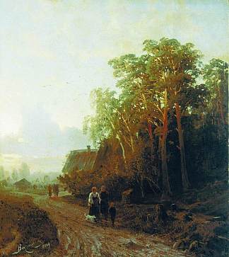 傍晚 Evening (1869)，费奥多尔·瓦西里耶夫