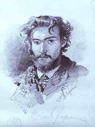自画像 Self-Portrait (1873)，费奥多尔·瓦西里耶夫