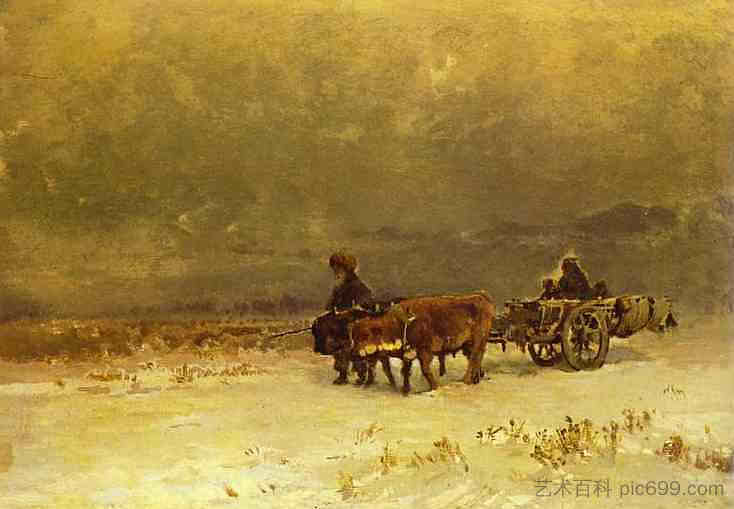 克里米亚的冬天 Winter in the Crimea (1871 - 1873)，费奥多尔·瓦西里耶夫