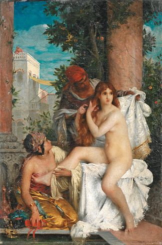 最爱的厕所 La Toilette De La Favorite (1877)，加布里埃尔·费里尔