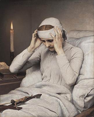 欣喜若狂的圣母安娜·卡塔琳娜·艾默里奇 The Ecstatic Virgin Anna Katharina Emmerich (1885)，加布里埃尔·冯·马克斯