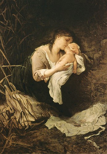 《一个孩子的谋杀案》1877 The Murderess of a Child 1877,加布里埃尔·冯·马克斯
