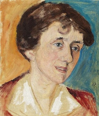 西涅·哈尔伯格夫人的肖像 Porträt Frau Signe Hallberg (1916)，加布里埃尔·穆特