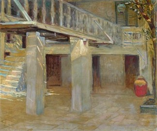 我的庭院（曼谷） My Courtyard (in Bangkok) (1911)，伽利略奇尼