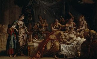 安德洛玛什哀悼赫克托尔之死 Andromache Bewailing the Death of Hector (1759)，加文·汉密尔顿