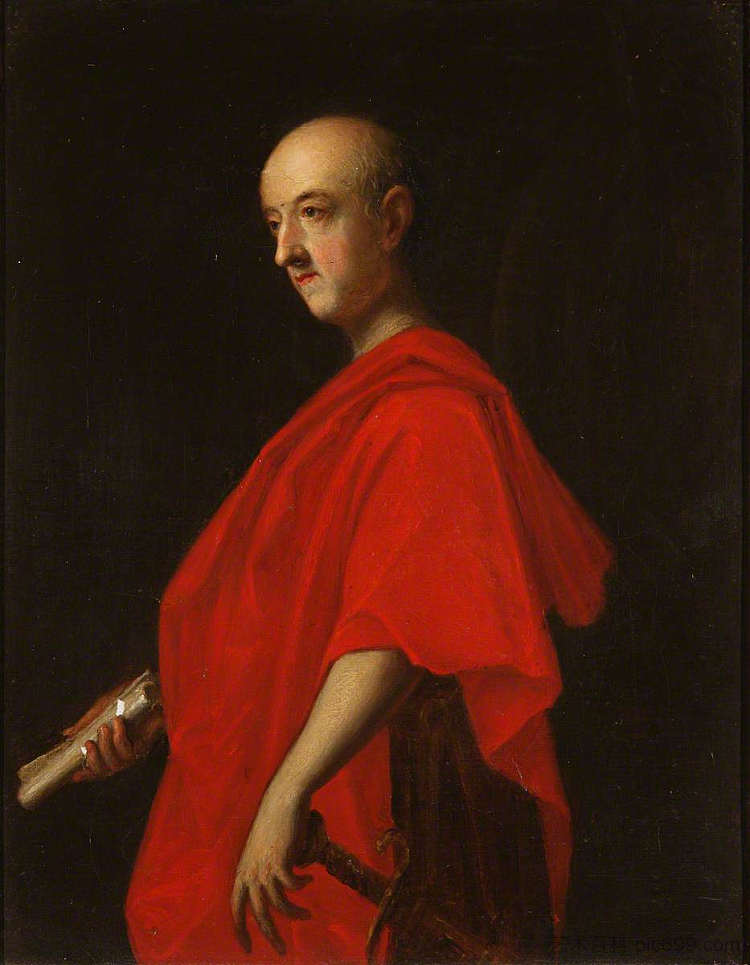 约翰·吉斯爵士将军，作为罗马参议员 General Sir John Guise, as a Roman Senator (1765)，加文·汉密尔顿