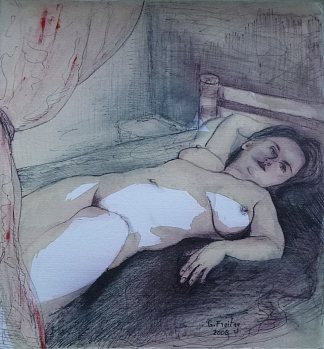 加布里埃尔在竹床上 2 Gabriele on the bamboo bed 2 (2008)，加兹门德星期五