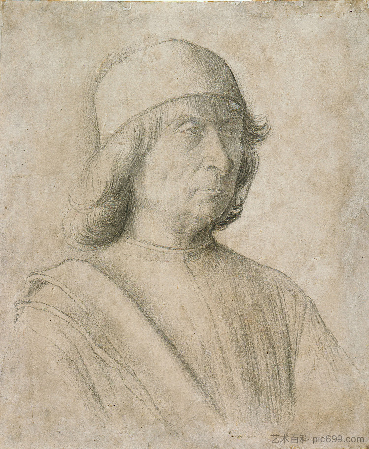 自画像 Self-portrait (1496)，亲爱的贝里尼