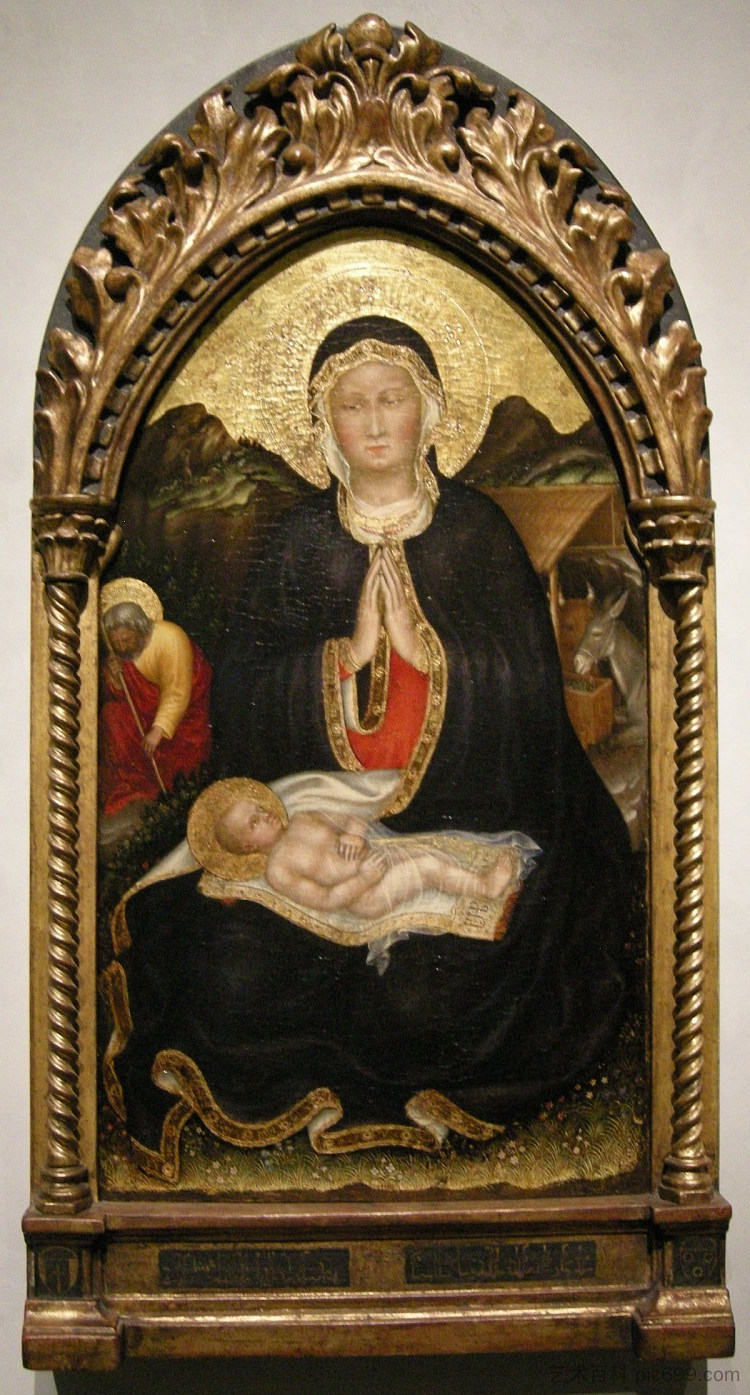 外邦人达法布里亚诺,耶稣诞生 Gentile da Fabriano, Nativity,詹蒂莱·达·法布里亚诺