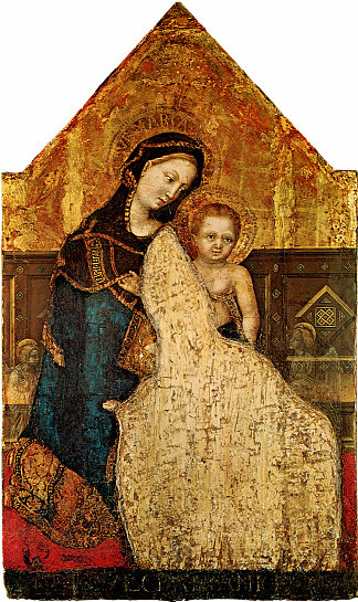麦当娜与孩子外邦达法布里亚诺 Madonna with Child Gentile da Fabriano (1426 – 1427)，詹蒂莱·达·法布里亚诺