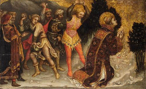 圣斯蒂芬的石刑 Stoning of St. Stephen,詹蒂莱·达·法布里亚诺