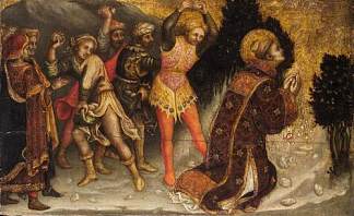 圣斯蒂芬的石刑 Stoning of St. Stephen，詹蒂莱·达·法布里亚诺