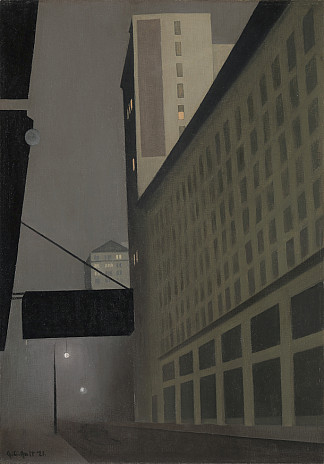 纽约之夜，第2号 New York Night, No. 2 (1921)，乔治·奥特