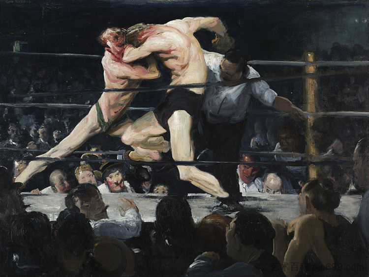 夏基的雄鹿 Stag at Sharkey’s (1909),乔治·贝洛斯