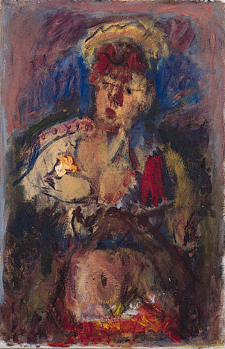 带花的女人 Woman with Flowers (1950)，乔治布齐亚尼斯
