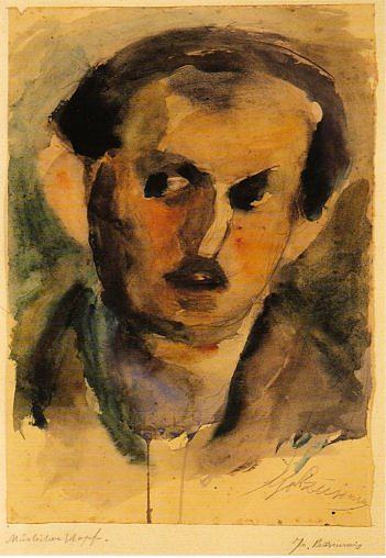一个男人的肖像 Portrait of a man (1915)，乔治布齐亚尼斯