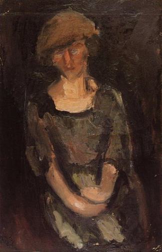 一个女人的肖像 Portrait of a woman (1917)，乔治布齐亚尼斯