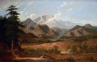 派克峰的景色 View of Pike’s Peak (1872)，乔治·迦勒宾·宾汉姆