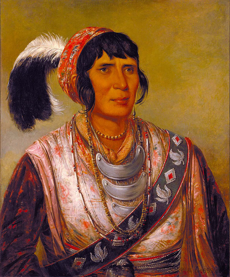 奥西奥拉，塞米诺尔首席酋长 Osceola, Head Chief, Seminole (1838)，乔治·卡特林