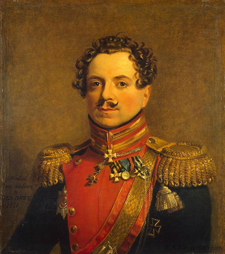 斯捷潘·斯捷潘诺维奇·安德烈耶夫斯基的肖像 The Portrait of Stepan Stepanovitch Andreyevskiy (1821)，乔治·道威