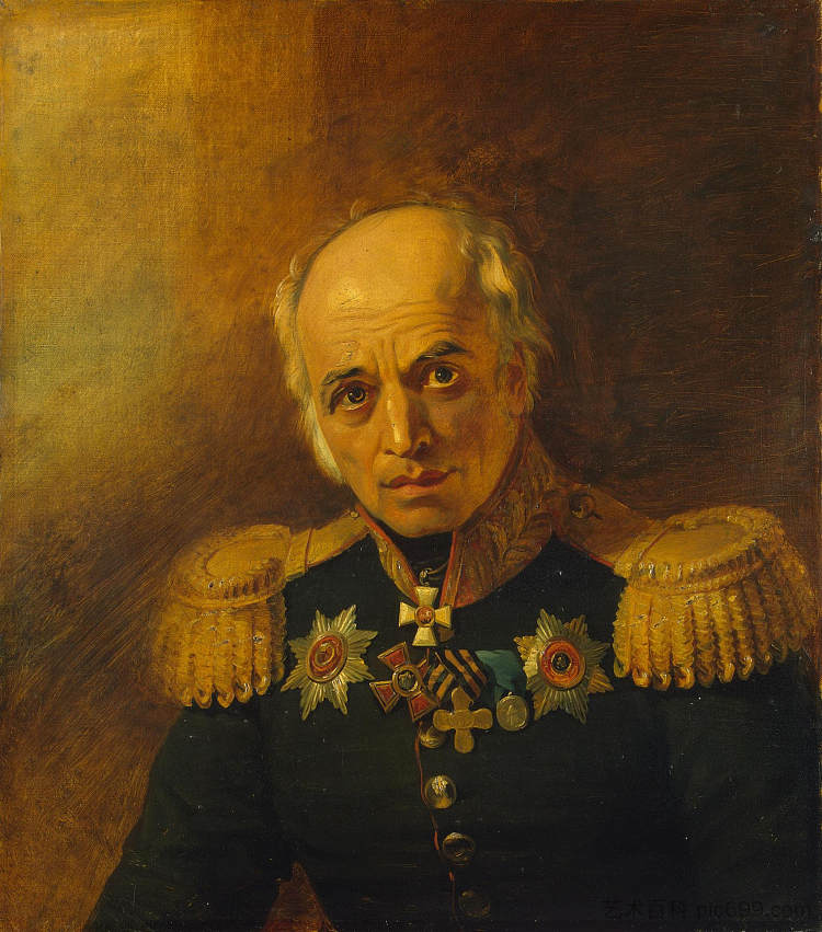 潘捷列蒙·叶戈罗维奇·贝纳多斯，俄罗斯市长 Panteleymon Egorovich Benardos, Russian General-Mayor (1825)，乔治·道威