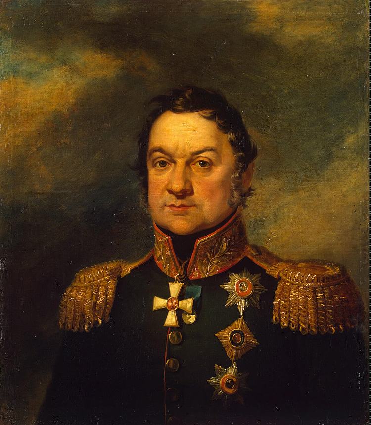 俄罗斯将军德米特里·谢尔盖耶维奇·多赫图罗夫的肖像 Portrait of Dmitri Sergejewitsch Dochturow, Russian General (1819)，乔治·道威