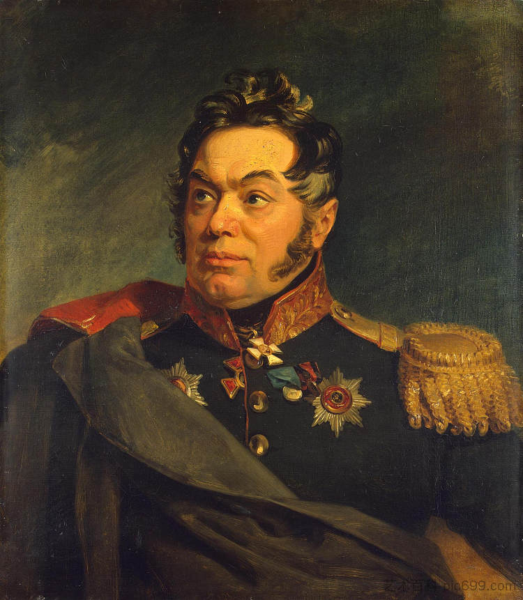 瓦西里·丹尼洛维奇·拉普捷夫，俄罗斯将军 Wasily Danilovich Laptev, Russian General，乔治·道威