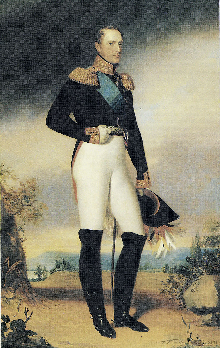俄罗斯皇帝尼古拉一世的肖像 Portrait of Russian emperor Nicholas I (1828)，乔治·道威