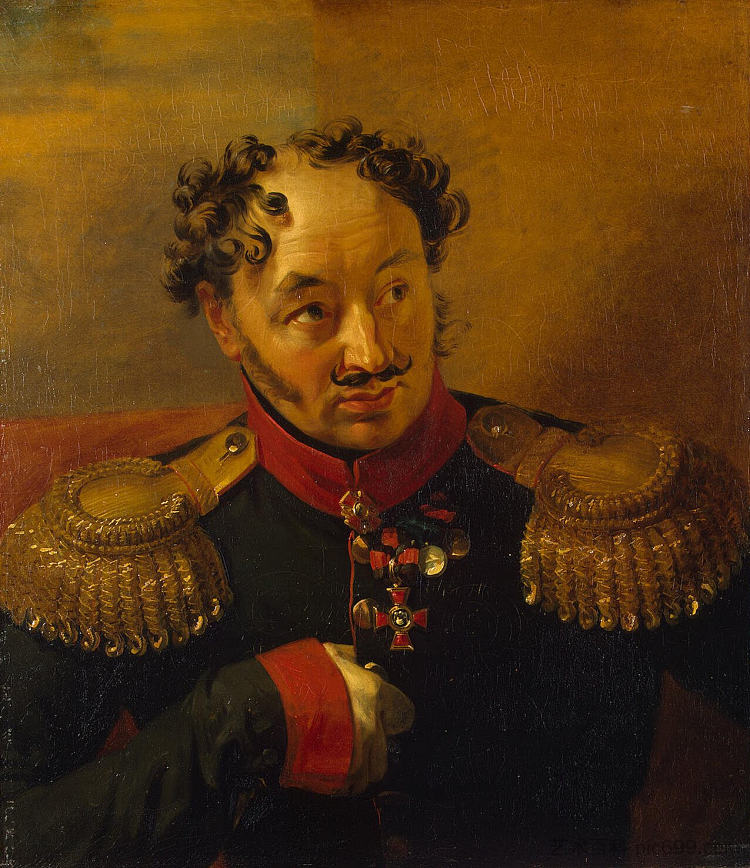 亚历山大·雷列耶夫的肖像 Portrait of Alexander N. Ryleyev (c.1825)，乔治·道威