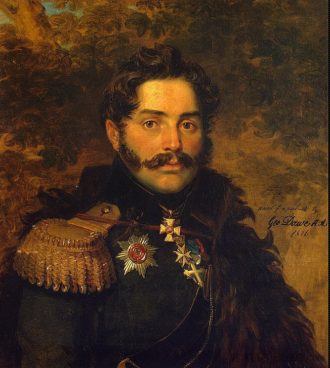 亚历山大·谢尔巴托夫的肖像 Portrait of Alexander F. Shcherbatov (1826)，乔治·道威