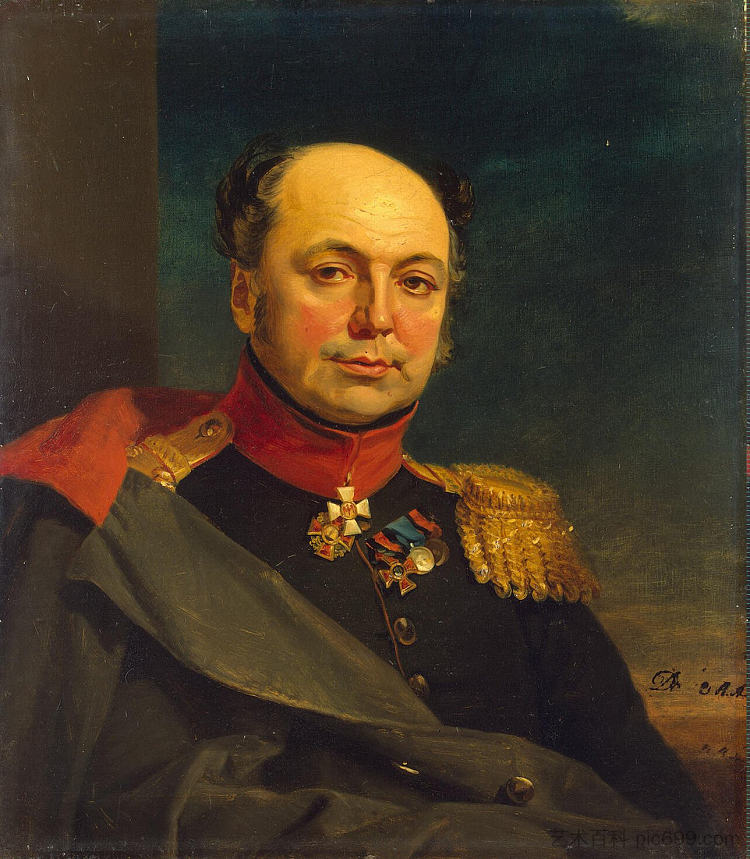 阿列克谢·沃耶科夫的肖像 Portrait of Alexey V. Voyeykov (c.1825)，乔治·道威