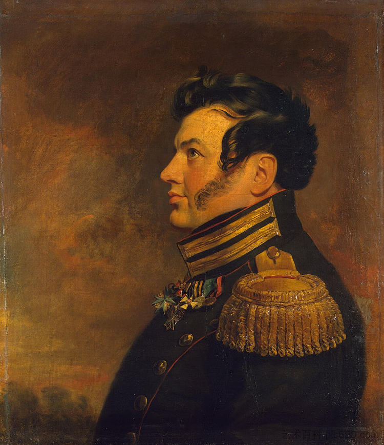 马克西姆·K·克雷扎诺夫斯基的肖像 Portrait of Maxim K. Kryzhanovsky (c.1825)，乔治·道威