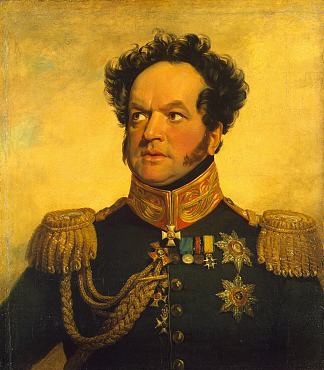 帕维尔·戈列尼切夫·库图佐夫的肖像 Portrait of Pavel Golenishchev Kutuzov (c.1825)，乔治·道威