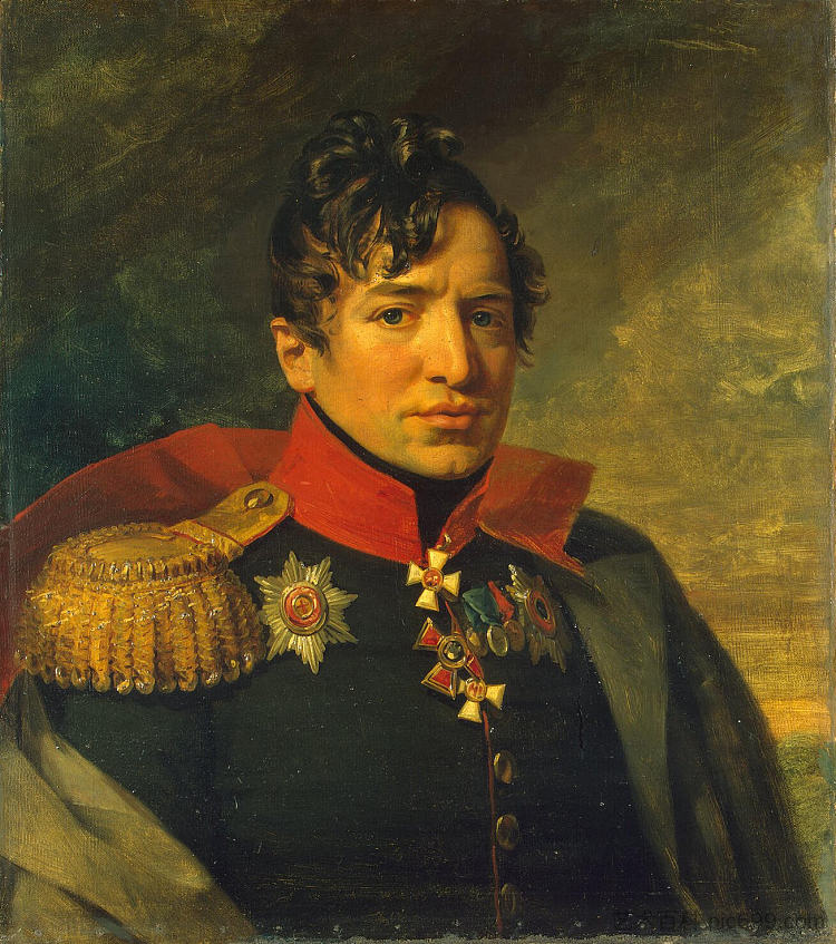 彼得·基金的肖像 Portrait of Pyotr A. Kikin (c.1825)，乔治·道威