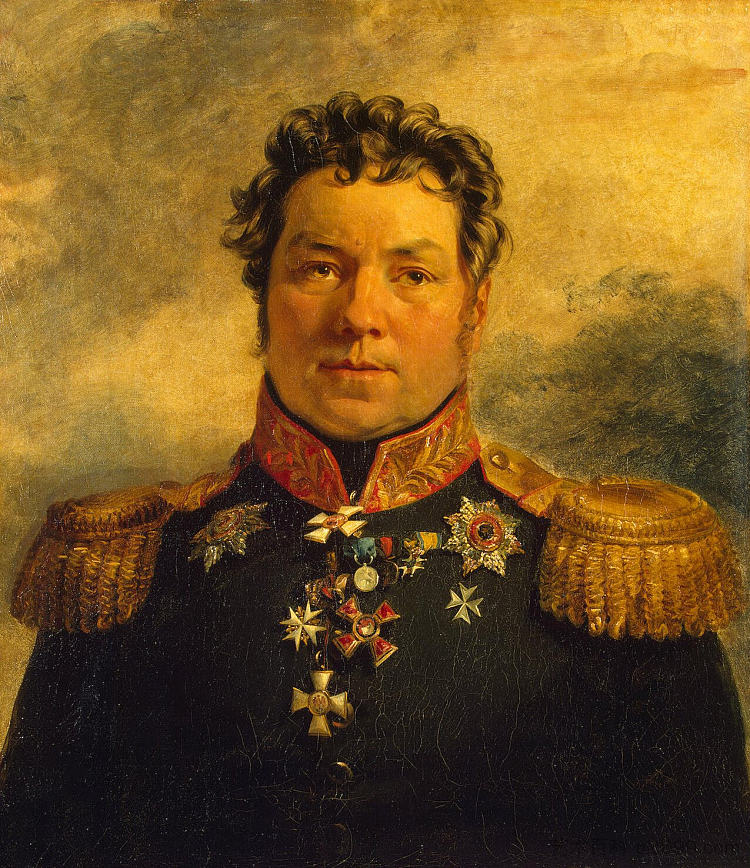 彼得·雅的肖像。科尔尼洛夫 Portrait of Pyotr Ya. Kornilov，乔治·道威