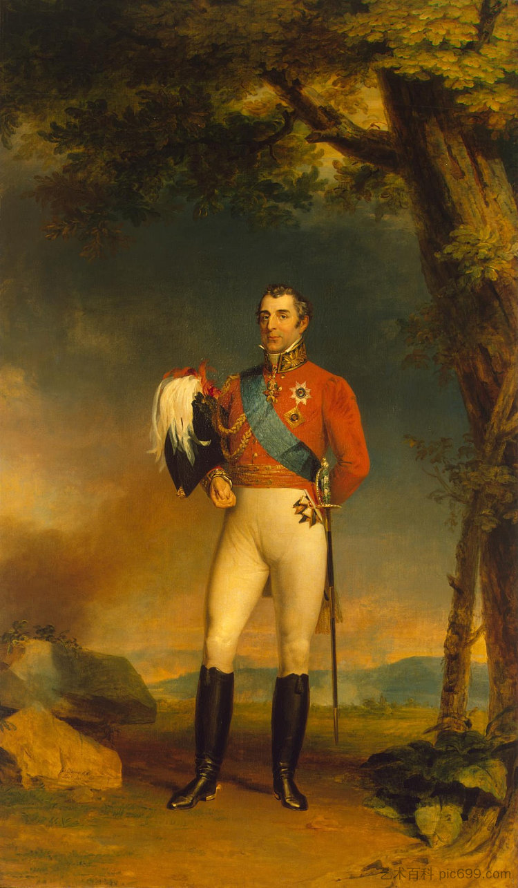 惠灵顿公爵肖像 Portrait of Duke of Wellington (1829)，乔治·道威