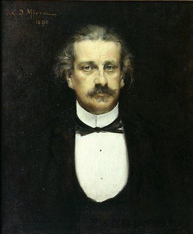 亚历山德鲁·奥多贝斯库的肖像 Portrait of Alexandru Odobescu，乔治·德梅雷斯库·米拉