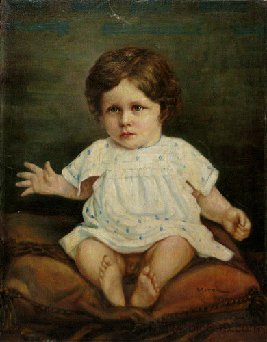 坐着的孩子 Sitting Child (1903)，乔治·德梅雷斯库·米拉