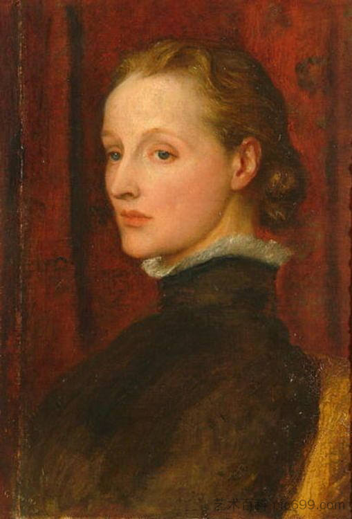 玛丽·弗雷泽·泰特勒的肖像，之后是玛丽·西顿·瓦茨 Portrait of Mary Fraser Tytler, afterwards Mary Seton Watts (1887)，乔治·费德里科·沃茨