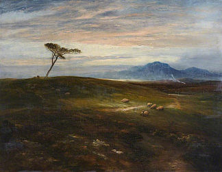 苏格兰沼泽地上的黎明 Dawn on a Scottish Moorland (1866)，乔治·哈维