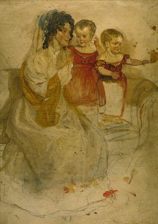 母亲与子女 Mother and Children，乔治·哈维