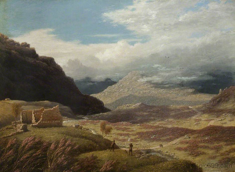 罗伯罗伊城堡，苏格兰 Rob Roy's Castle, Scotland (1850)，乔治·哈维