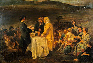 盟约者共融 The Covenanters’ Communion (1840)，乔治·哈维