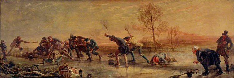 卷发者 The Curlers (1835)，乔治·哈维